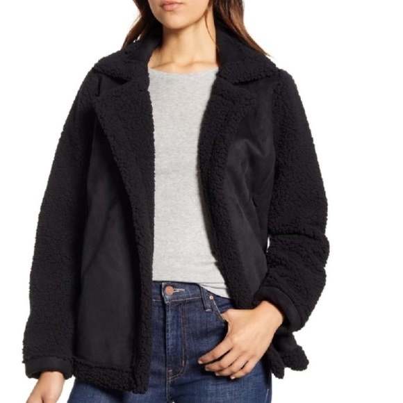 Caslon Faux Shearling Jacket - Picture 1 of 8